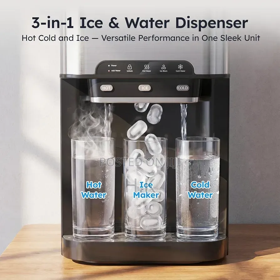 3-in-1 Countertop Water Dispenser With Ice Maker