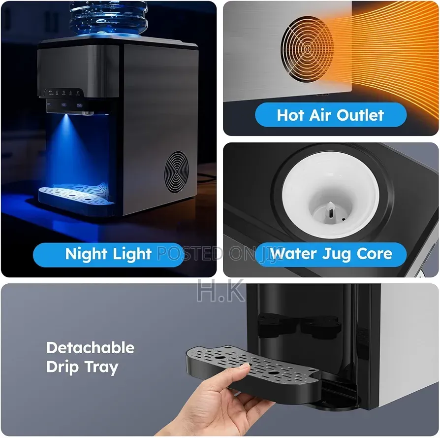 3-in-1 Countertop Water Dispenser With Ice Maker