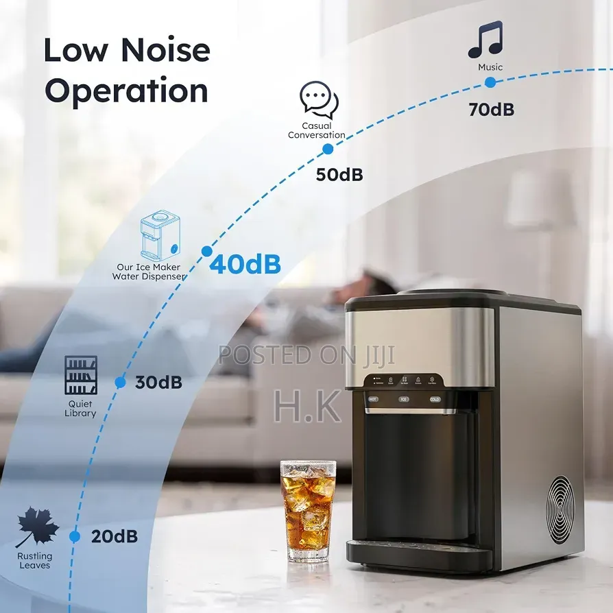 3-in-1 Countertop Water Dispenser With Ice Maker