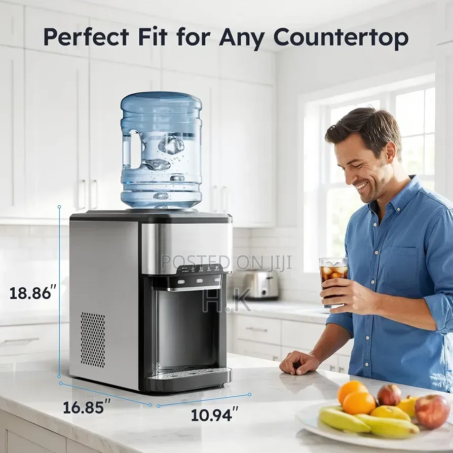3-in-1 Countertop Water Dispenser With Ice Maker