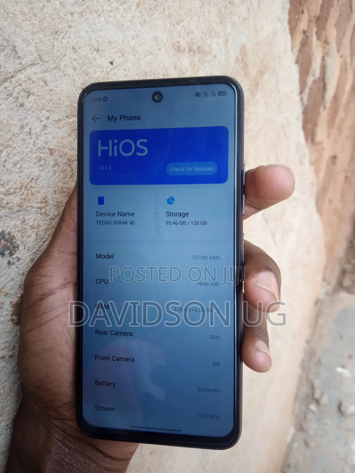 Tecno Spark 40 128 GB Black