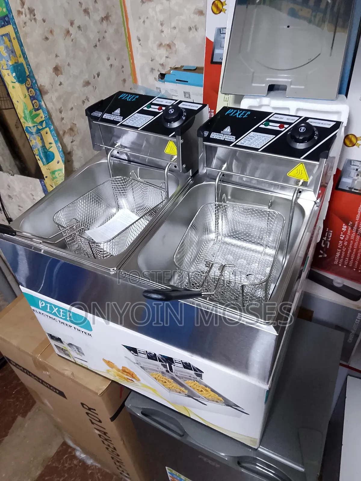 New Brand of Pixel Digital Double Deep Fryer