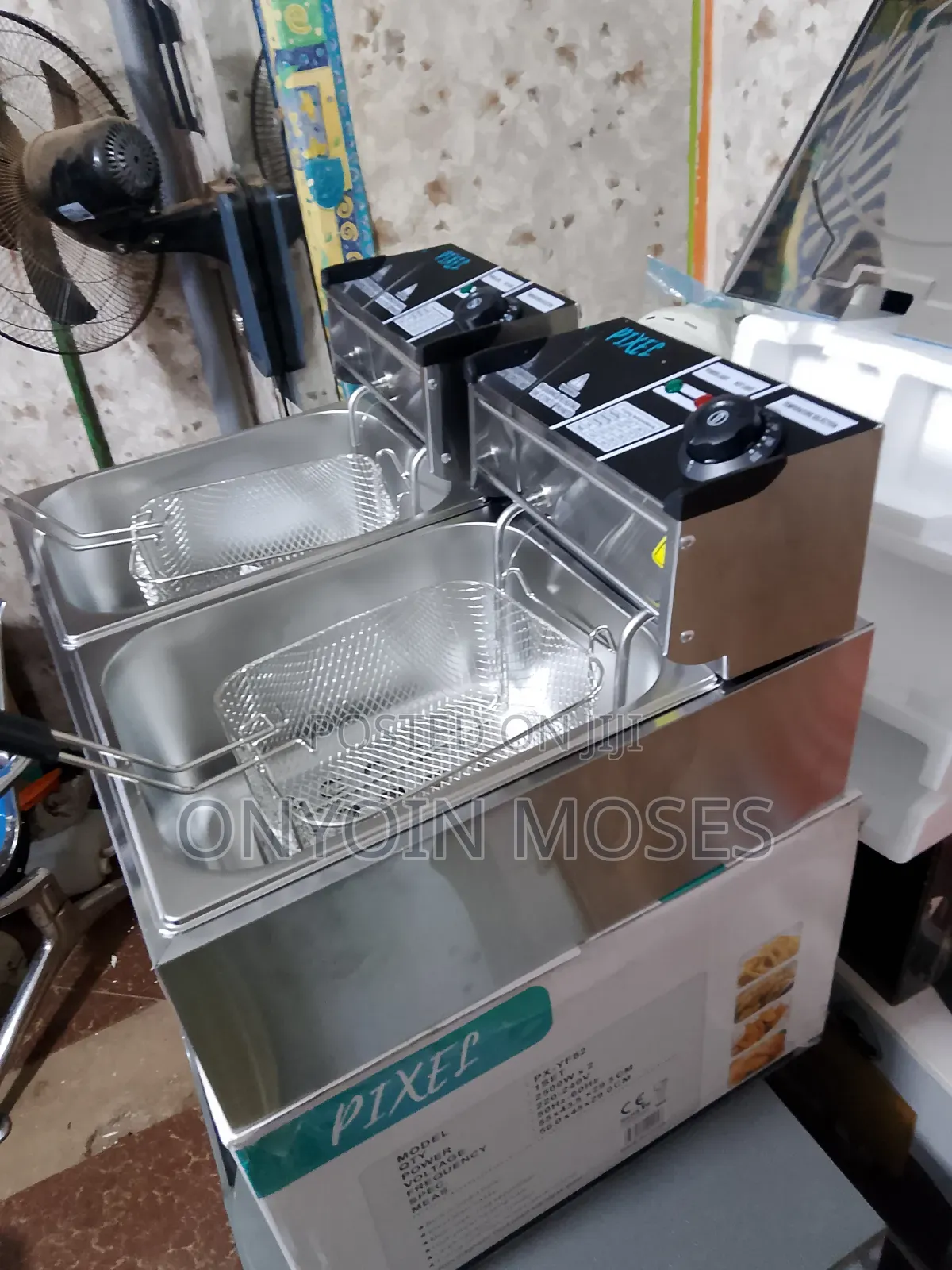 New Brand of Pixel Digital Double Deep Fryer