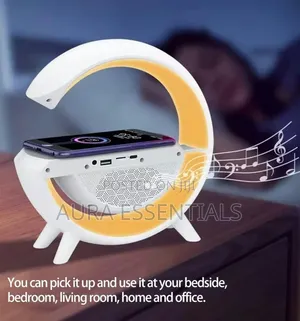 3-in-1 Wireless Charger With Bluetooth Speaker and Lamp