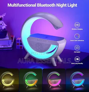 3-in-1 Wireless Charger With Bluetooth Speaker and Lamp