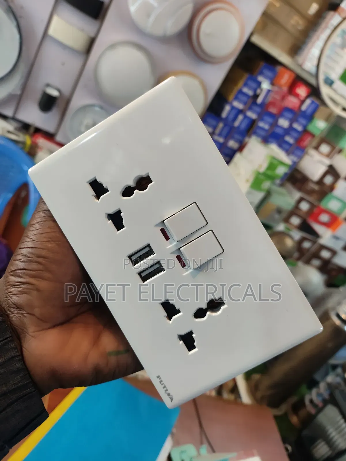 Double Socket With USB Ports