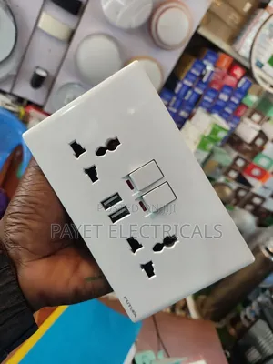 Double Socket With USB Ports