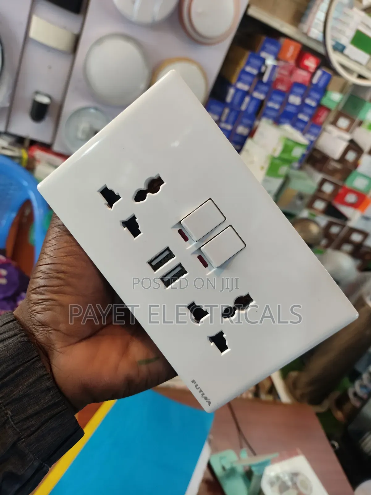 Double Socket With USB Ports