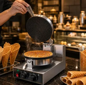 Commercial Electric Waffle Cone Baker Machine