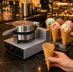 Commercial Electric Waffle Cone Baker Machine