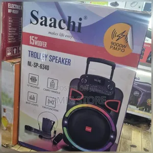 Saachi Trolley Speaker 900w/ Superbass Trolley Speaker
