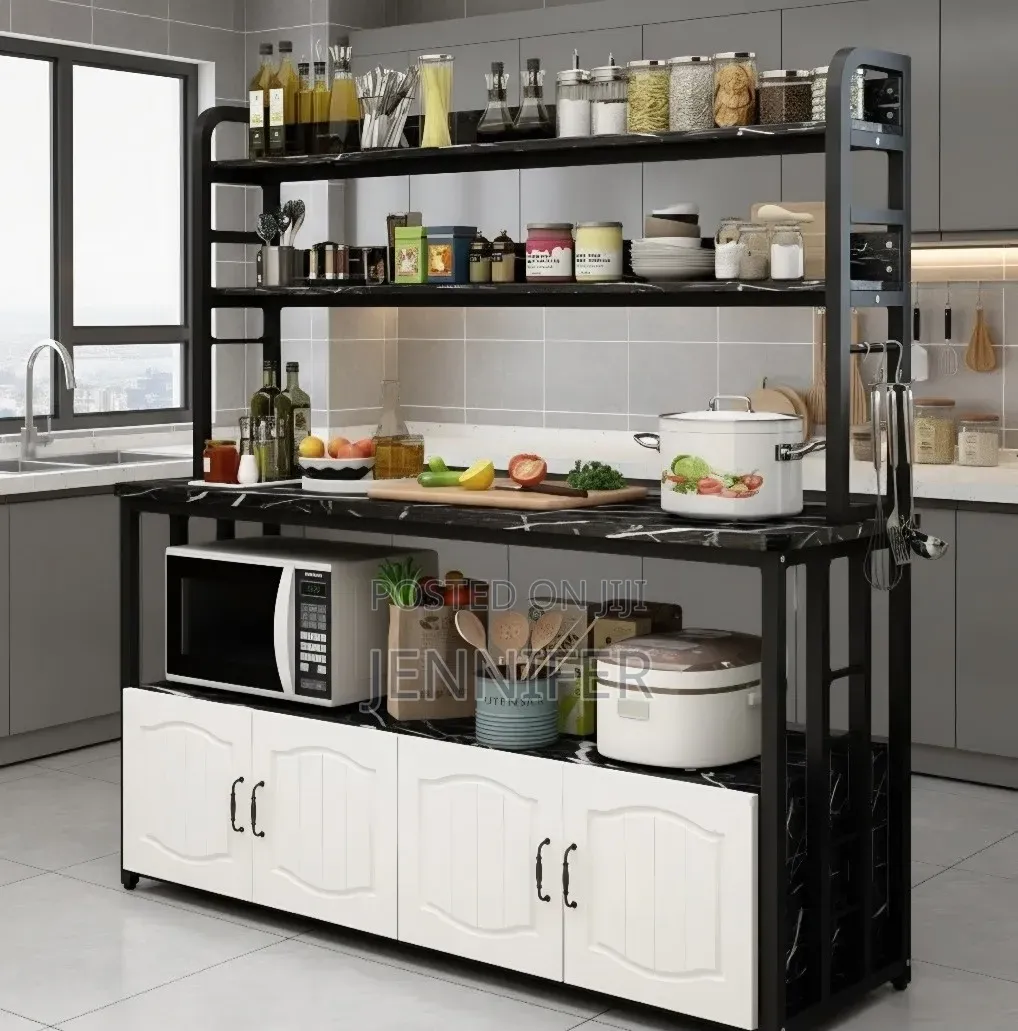 Multi-Layer Floor-Standing Kitchen Storage Rack