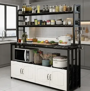 Multi-Layer Floor-Standing Kitchen Storage Rack