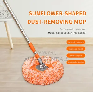 Rotatable Cleaning Mop With Adjustable Long Handle