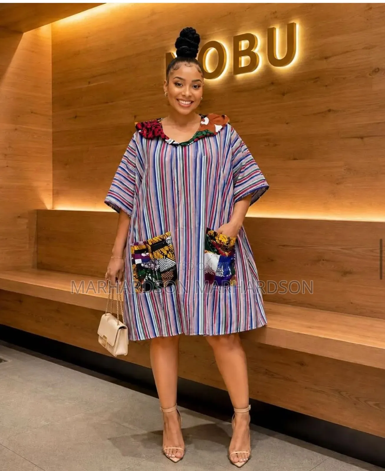 Ankara Bubu Shirt Dress