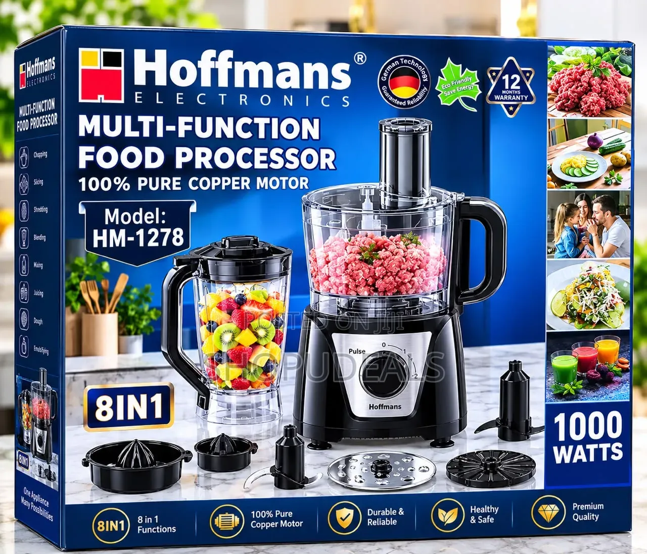 8 in 1 Hoffmans Food Processor