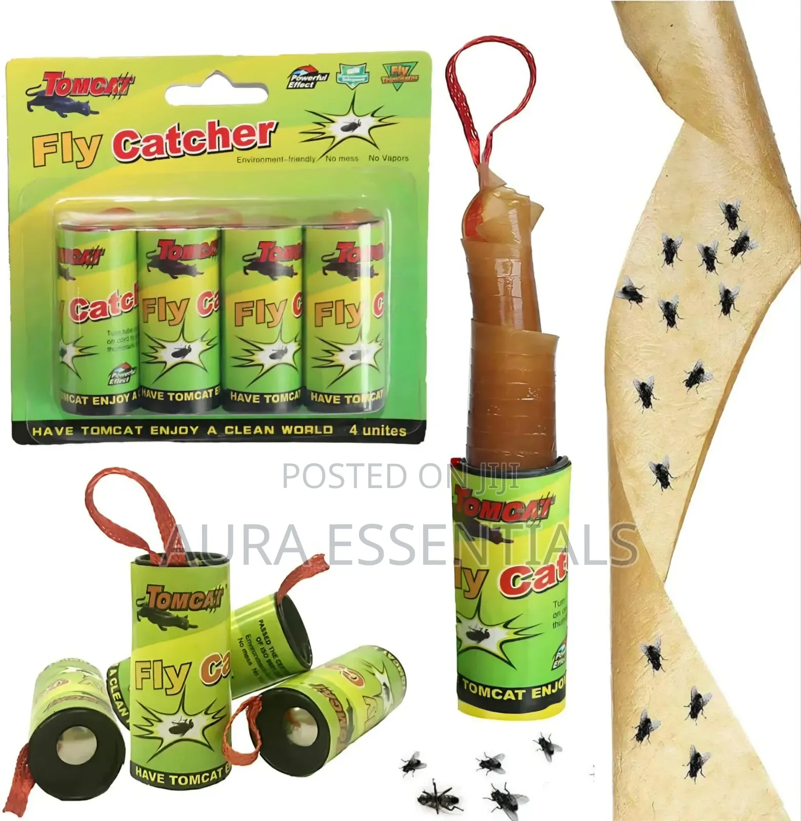 4pcsbSticky Hanging Fly Trap Catcher