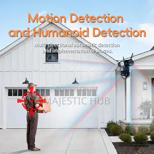 V380 Pro 16MP WiFi 6 Camera – 4-Lens Color Night Vision CCTV