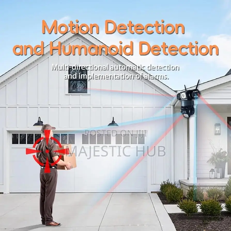 V380 Pro 16MP WiFi 6 Camera – 4-Lens Color Night Vision CCTV