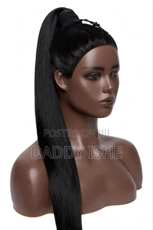 30 Inch Curly Drawstring Ponytail - Human Hair - Easy Clip In