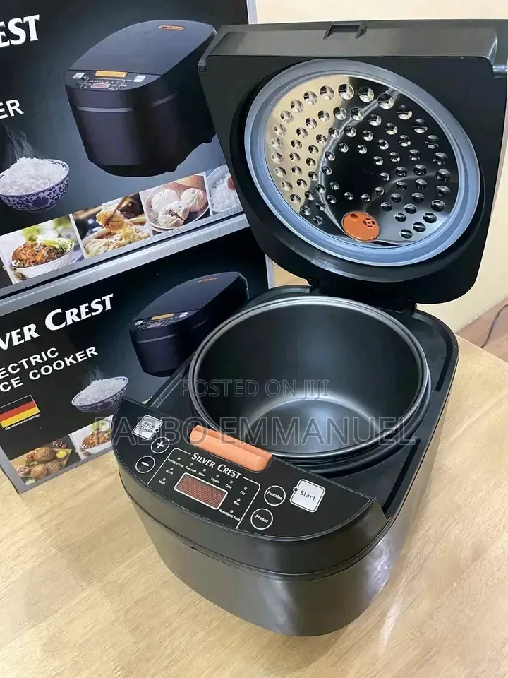 Touch Screen 5l Rice Cooker Silver Crest