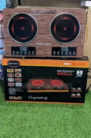 3500w Induction Ceramic Double Silver Crest Cooker