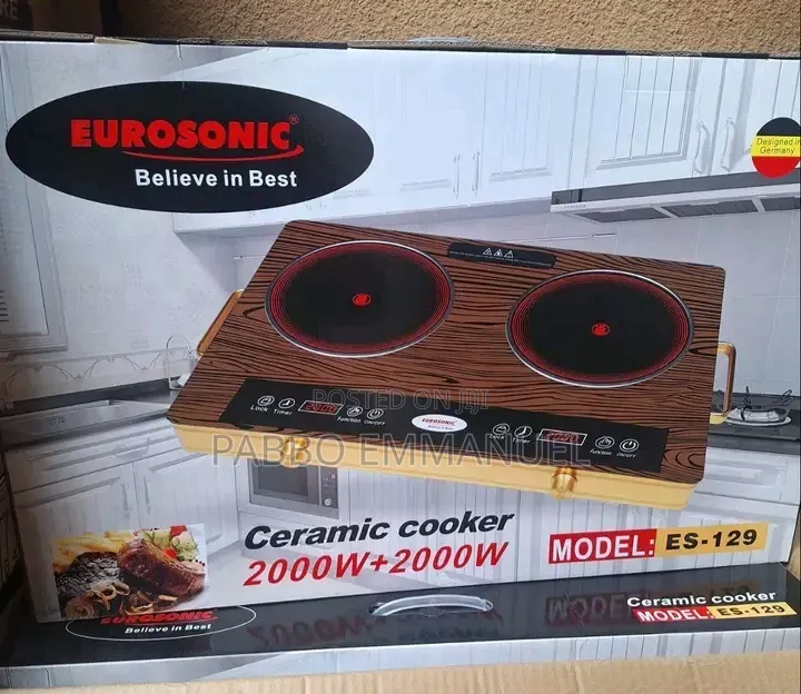 3500w Induction Ceramic Double Silver Crest Cooker