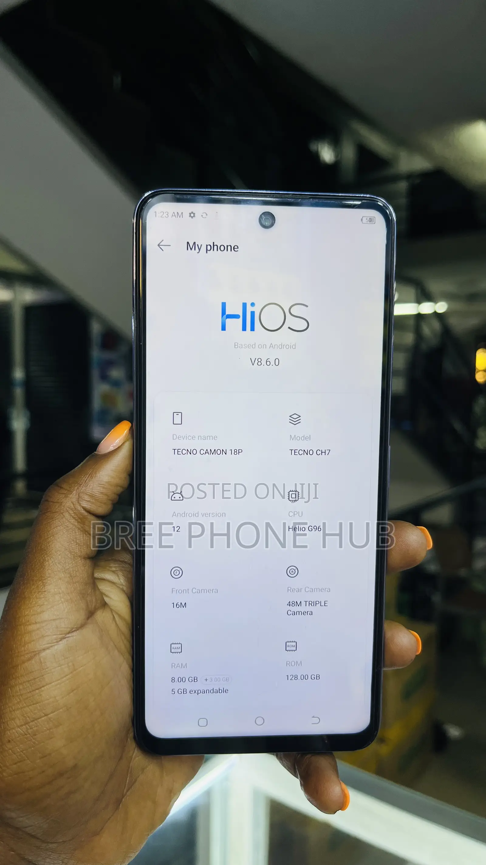Tecno Camon 18 P 128 GB Purple