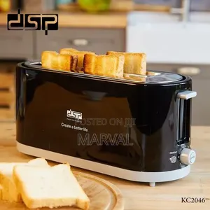 DSP Large 4 Slice Toaster With 7 Temperature Options and 1400 Watts