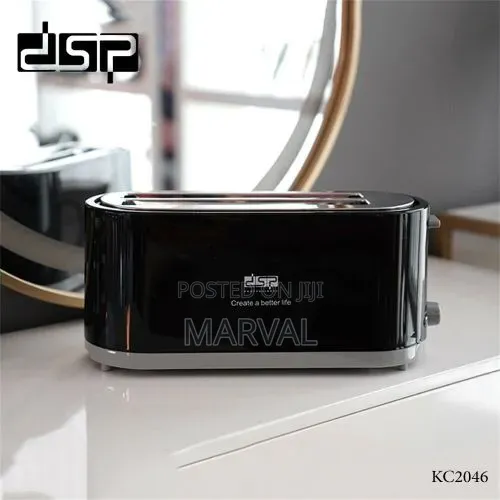DSP Large 4 Slice Toaster With 7 Temperature Options and 1400 Watts
