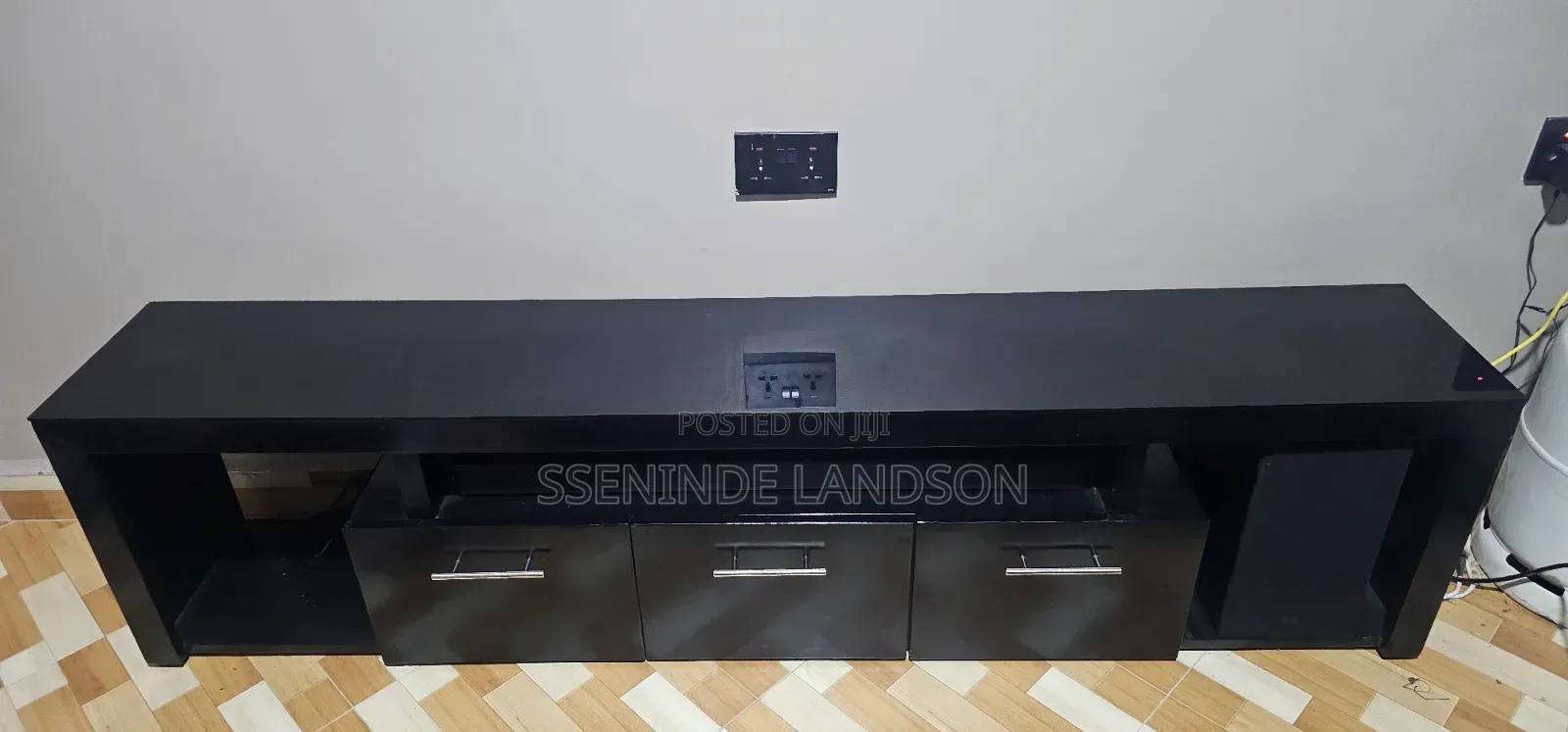 A Wooden TV Stand