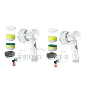 Cordless 5-in-1 Electric Spin Scrubber With Multiple Interchangeale