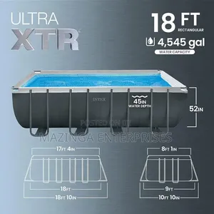 Intex 18x10ft Ultra XTR Rectangular Frame Above Ground Swimming Pool