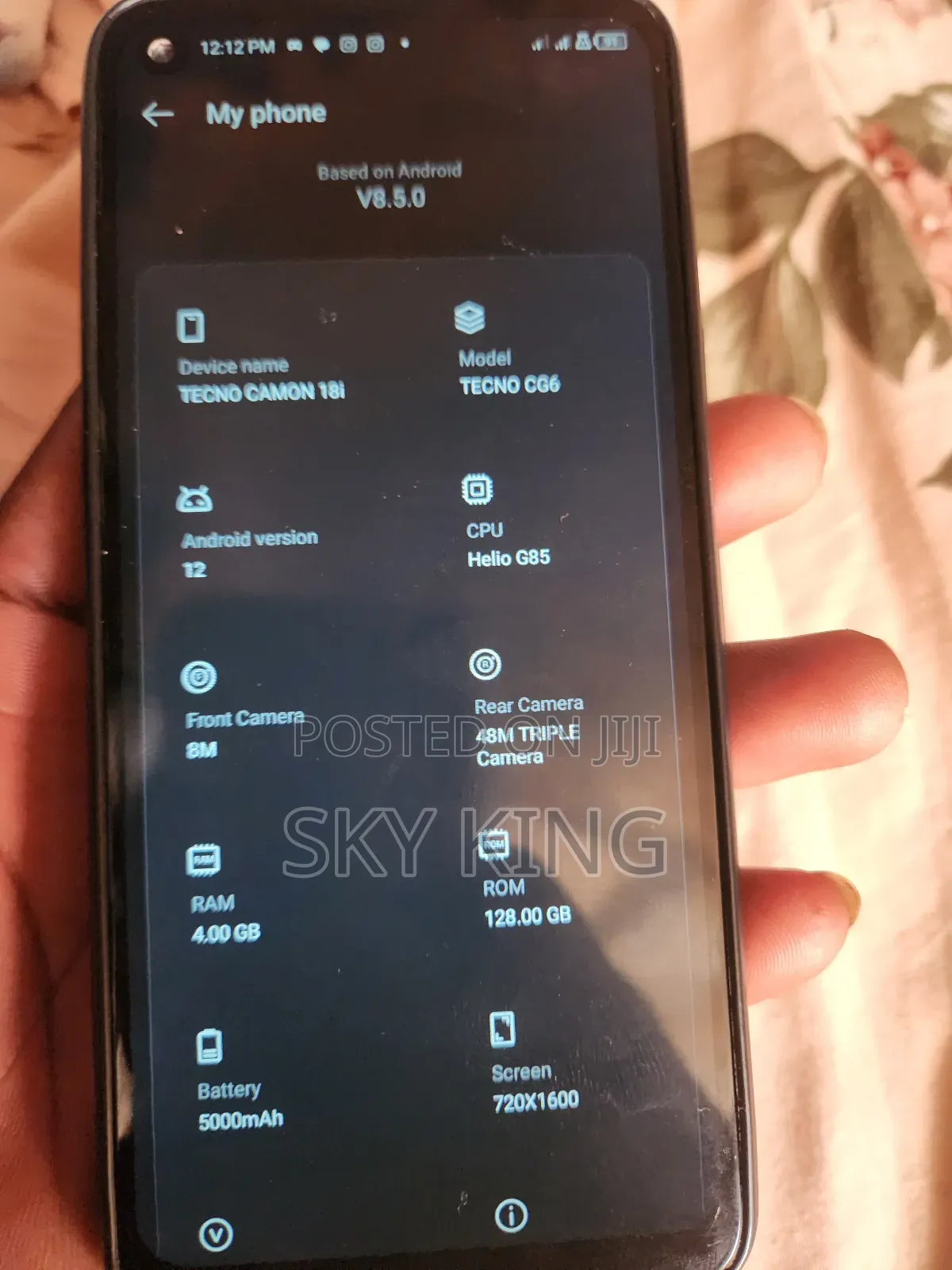Tecno Camon 18i 128 GB Blue