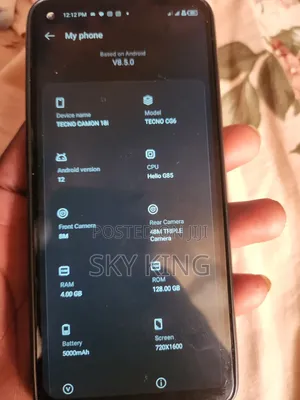 Tecno Camon 18i 128 GB Blue