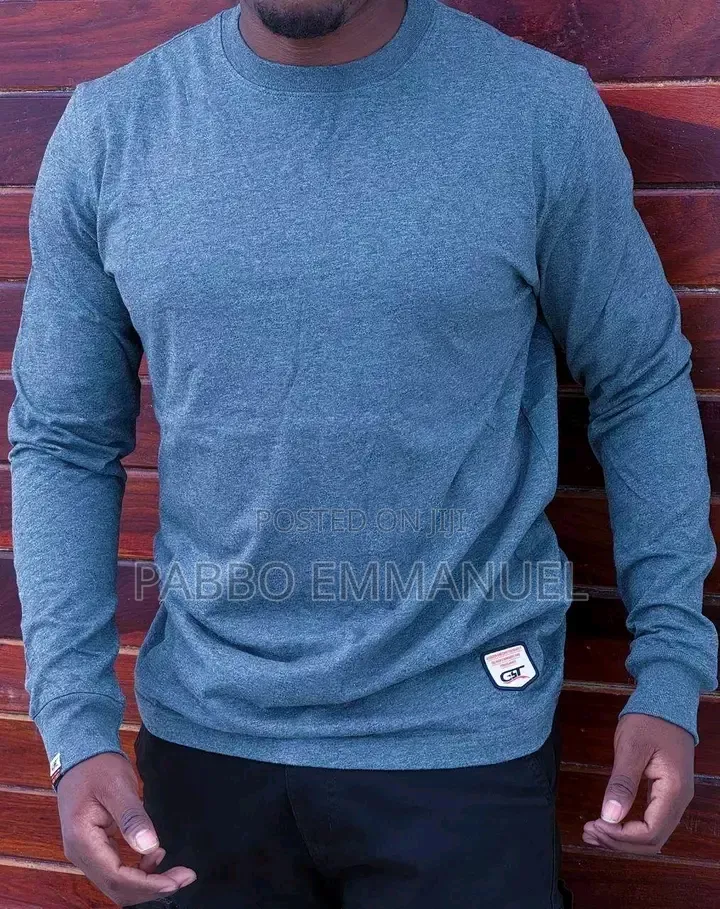 Round Neck Long Sleeves for Men