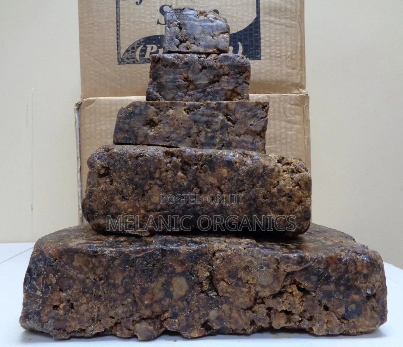 Raw African BLACK SOAP Organic Unrefined From GHANA Premium 500gm