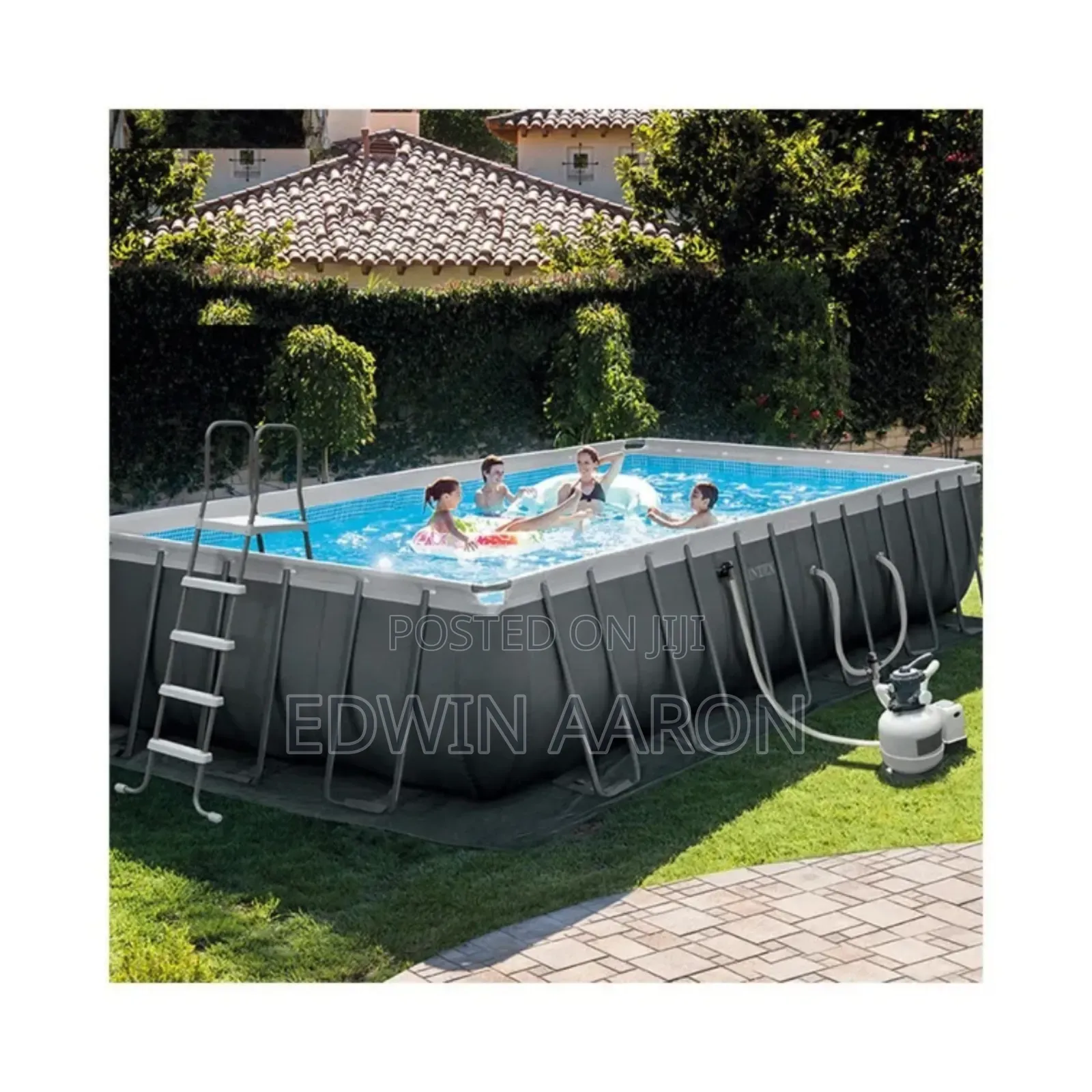 5.5m Intex Ultra XTR Rectangular Frame Pool Set