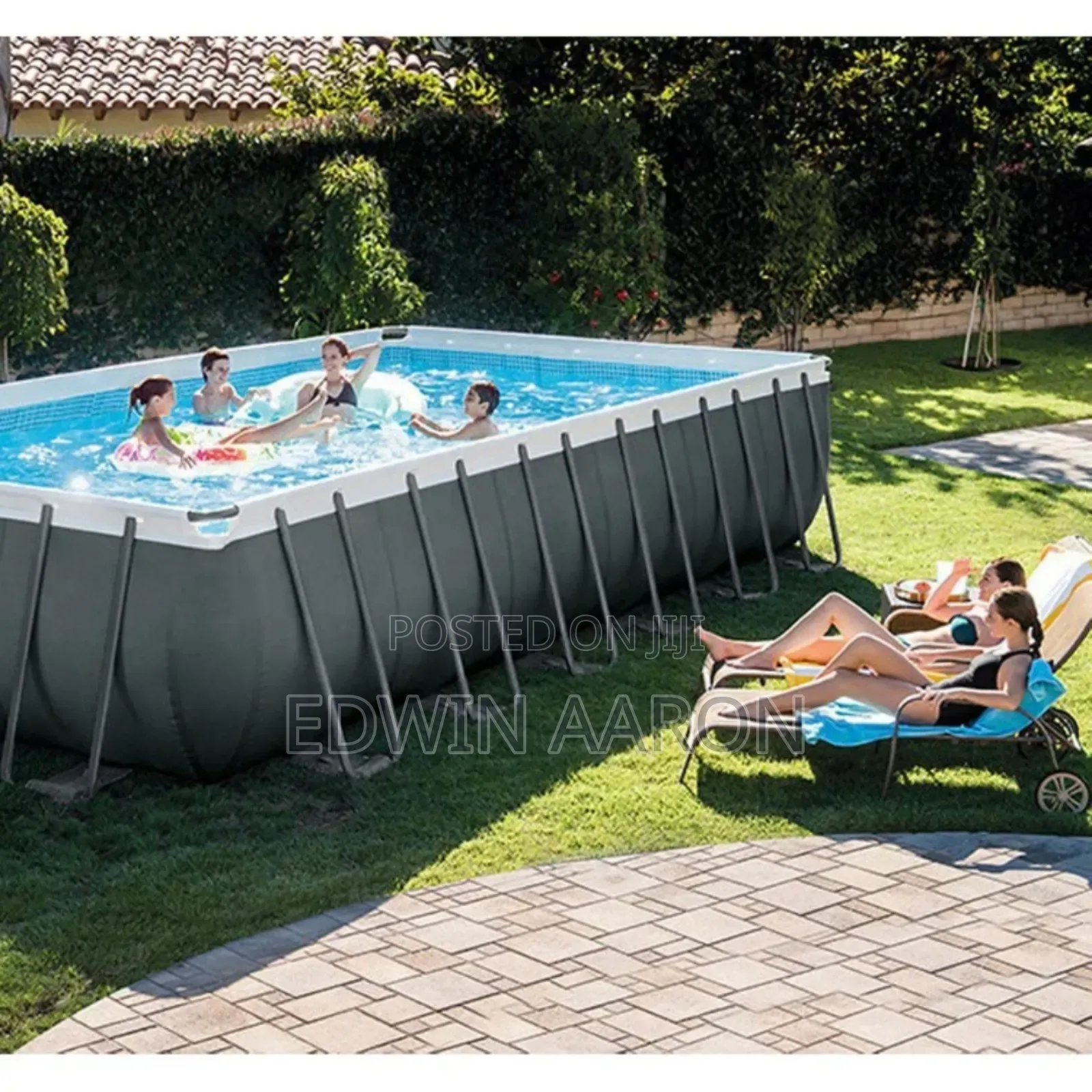 5.5m Intex Ultra XTR Rectangular Frame Pool Set