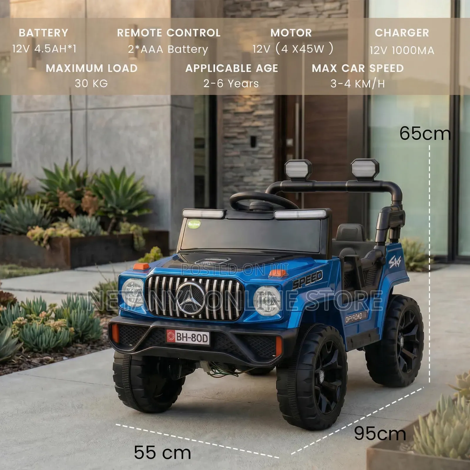 Battery Operated Kids Jeep Car