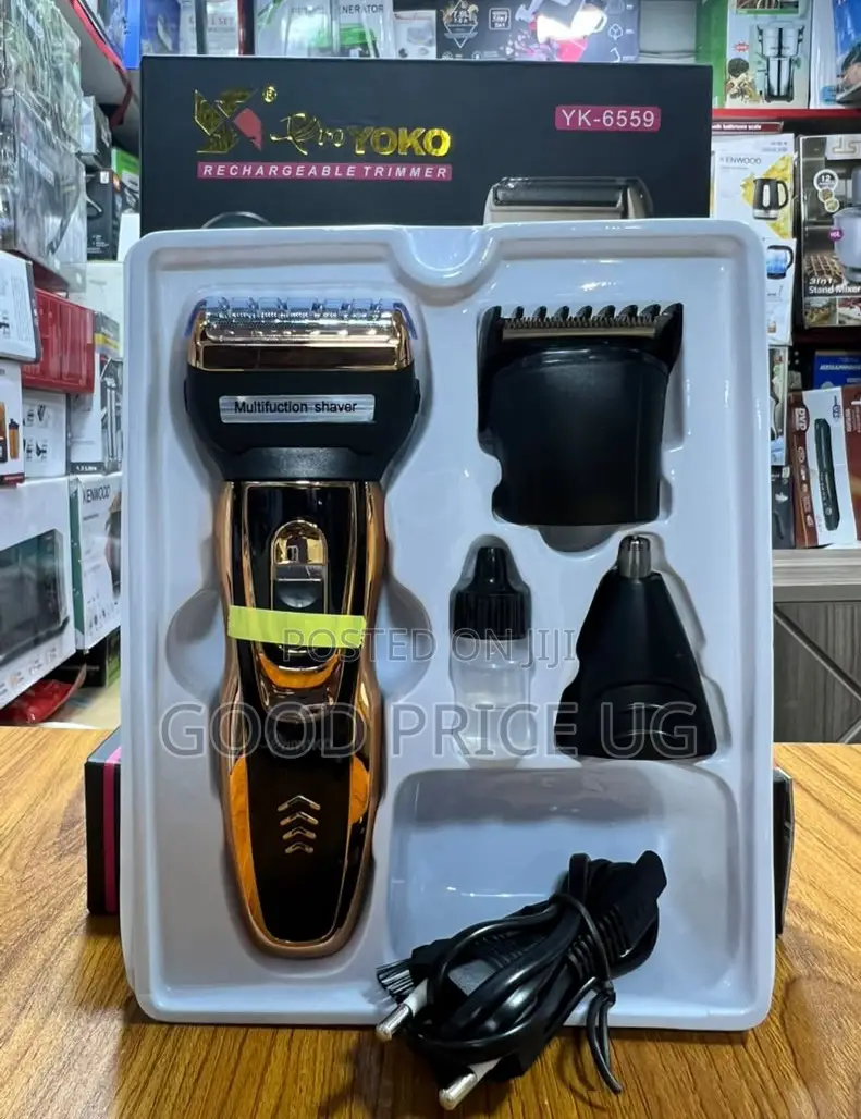 YK-6559 3-in-1 Rechargeable Electric Grooming Kit.