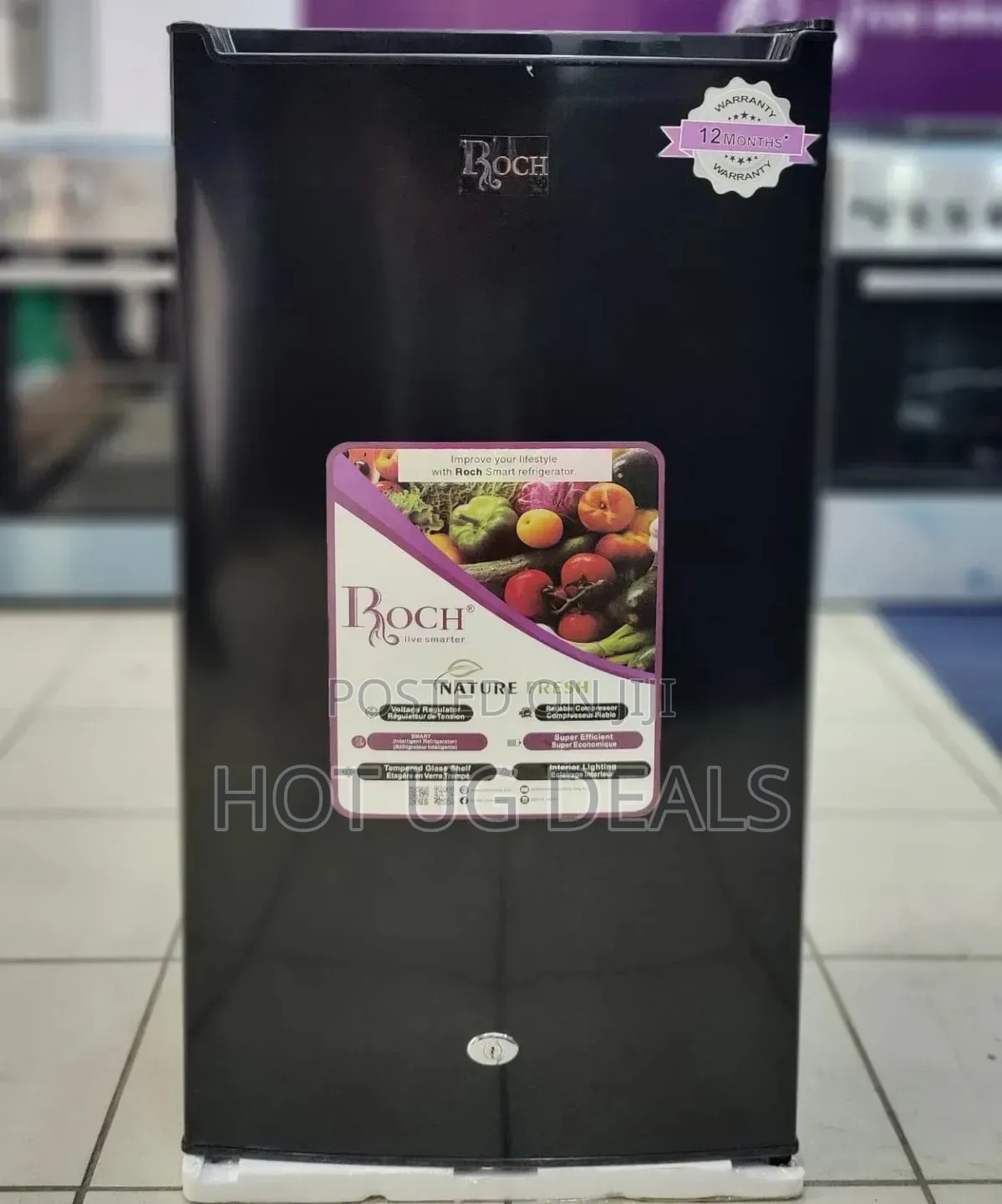 Roch 120L Single Door Fridge – Silver With 2 Years Warranty