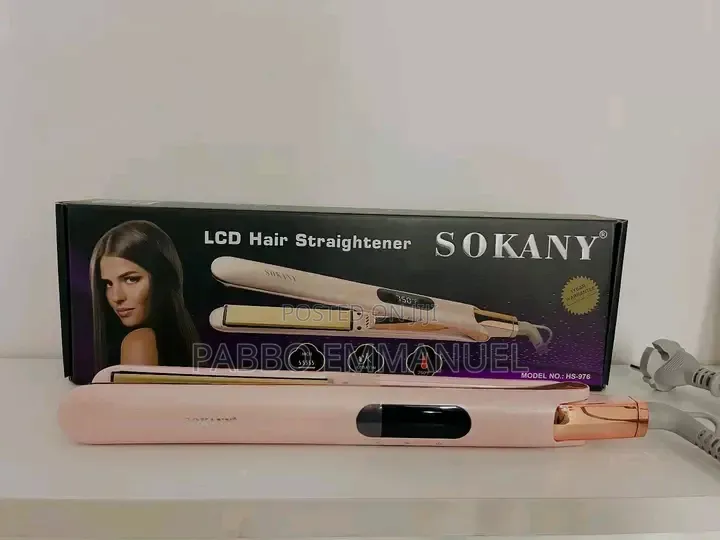 LCD Display Sokany Hair Straigtener