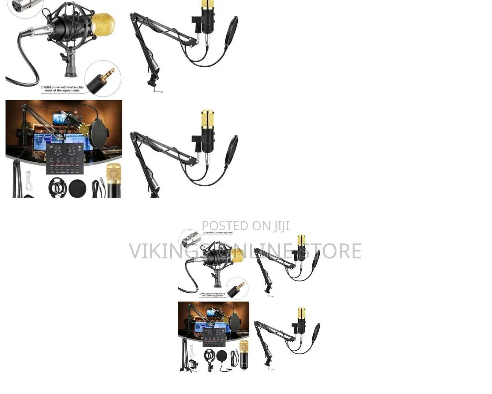 BM800 Condenser Microphone Kit Complete With an Adjustable Suspension