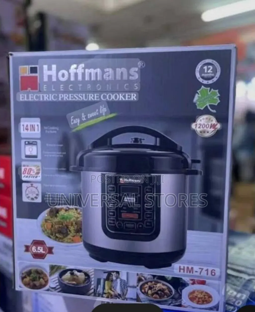 14I Hoffmans Hm-721 Electric Multifunction Pressure Cooker