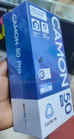 New Tecno Camon 50 Pro 256 GB Black