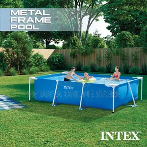 Large Rectangular 3m Metal Frame Swimming Pool