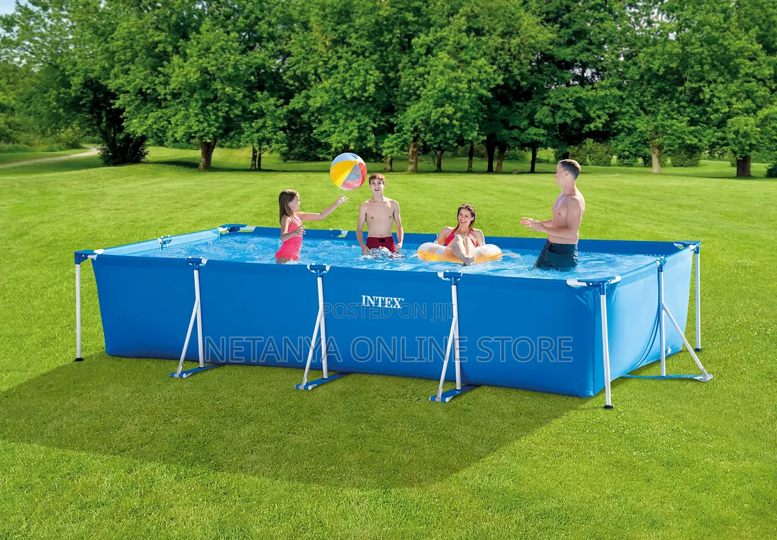 Intex 4.5metre Rectangular Frame Swimming Pool Set