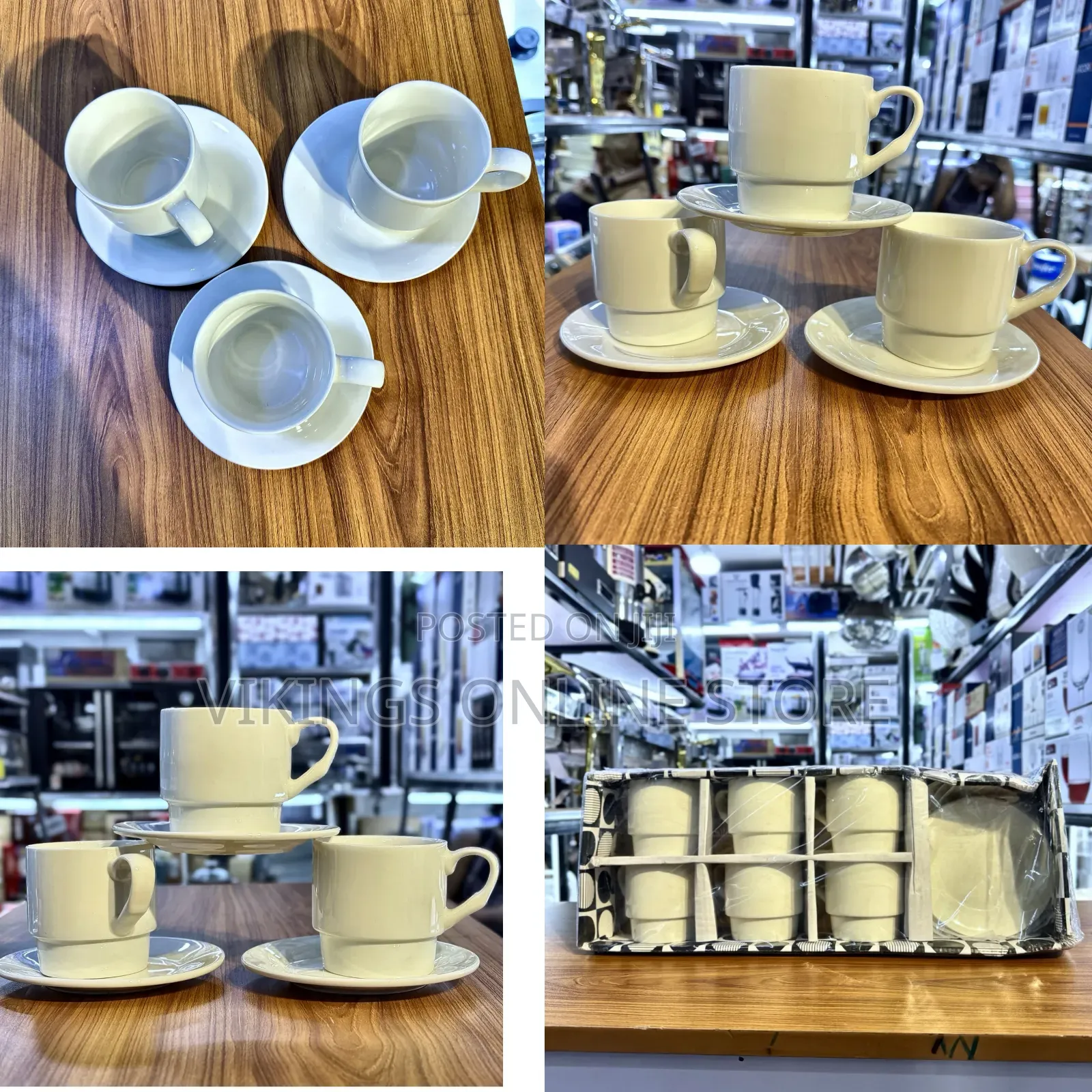 Off White Cup and Saucer DZN
