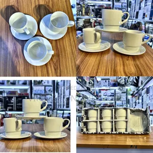 Off White Cup and Saucer DZN
